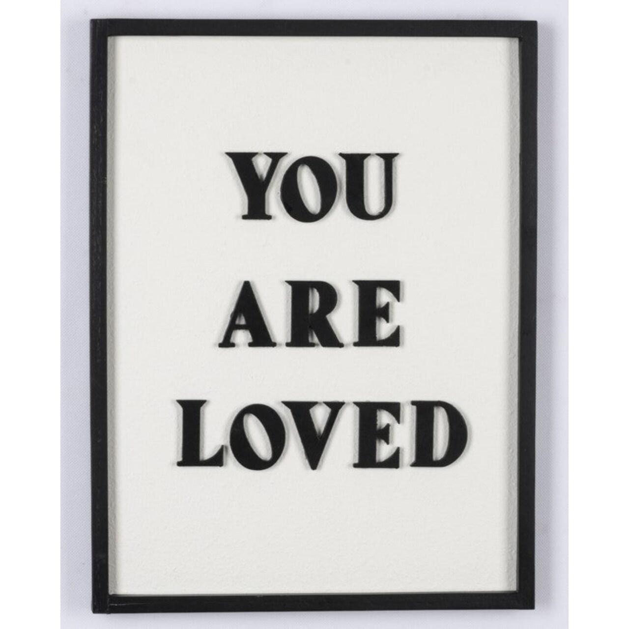 Contemporary Home Living You Are Loved Hanging Wall Sign - 16.25"